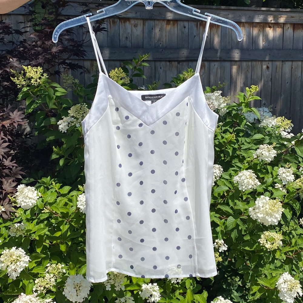 Banana Republic cami style sheer with lining tank top size 2